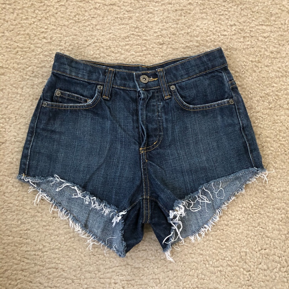 Carmar high-waisted jean shorts